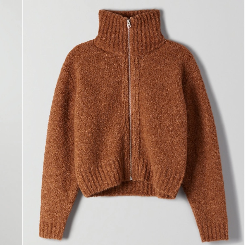 Aritzia Wilfred Marilyn Sweater in Copper Brown